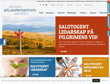Tablet Screenshot of halsopromotiongruppen.se